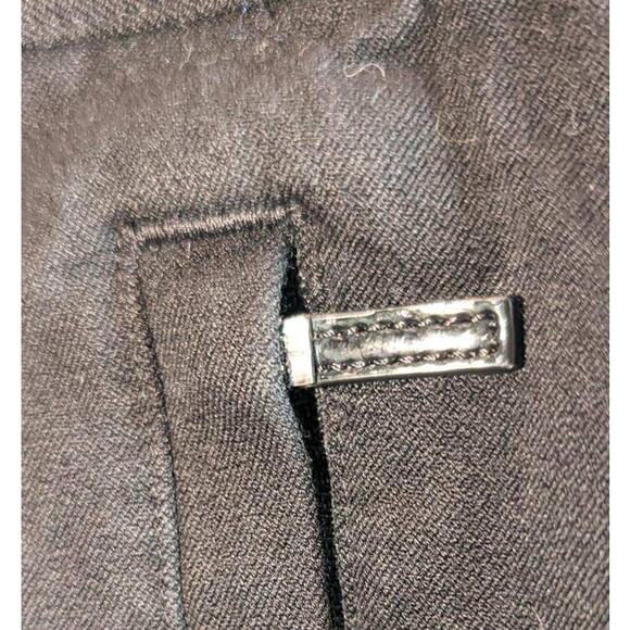 Lauren Ralph Lauren Trousers 12 Black Green Label Cotton Stretch Zip Pocket - Picture 5 of 5